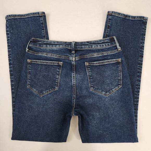 Driftwood Audrey‎ Jeans 29 Medium Wash Blue Mid Rise Straight Leg Denim - Picture 9 of 10